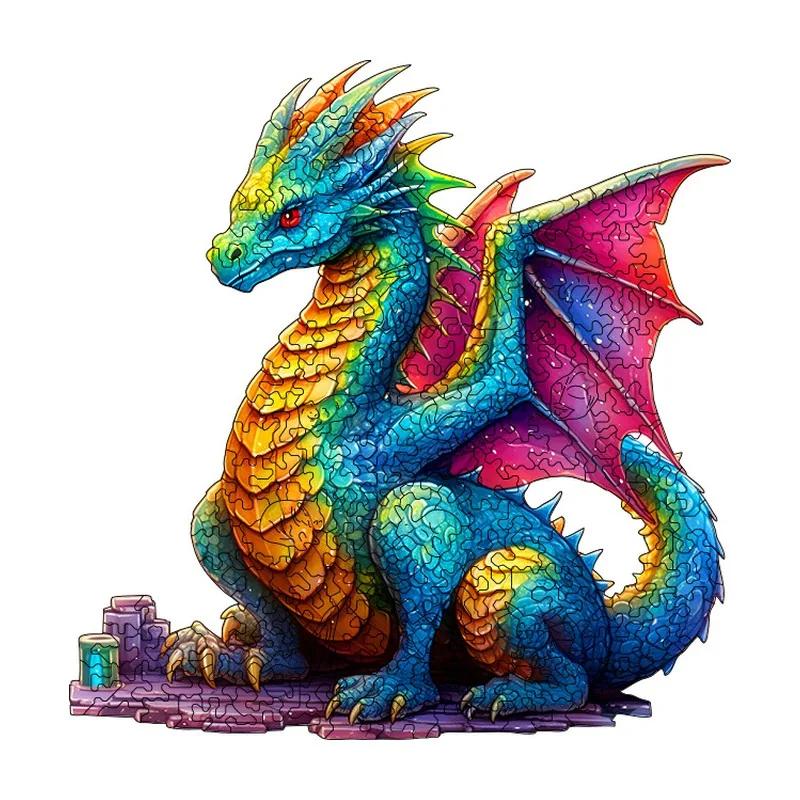 Rainbow Spirit Dragon Wooden Puzzle