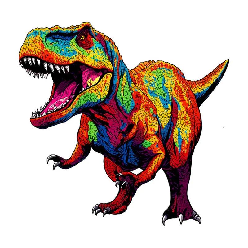 Prismatic T-Rex Wooden Puzzle