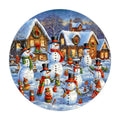 Snowman Village Christmas Wooden Puzzle