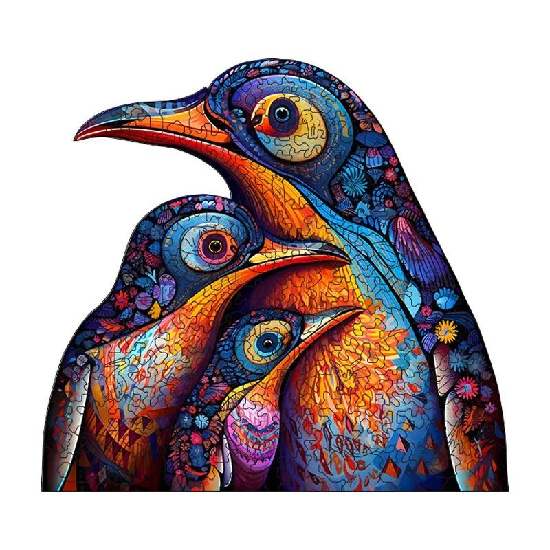 Penguin Family Wooden Puzzle