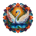 Mandala Swan Wooden Puzzle