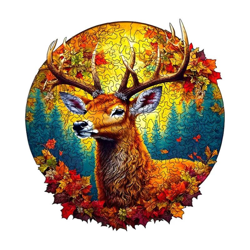 Autumn Stag Wooden Puzzle