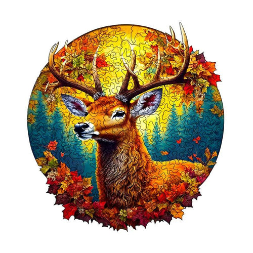 Autumn Stag Wooden Puzzle