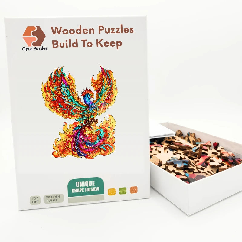 Rising Phoenix Wooden Puzzle – packaged wooden puzzle gift box