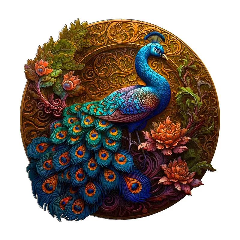 Regal Peacock Wooden Puzzle