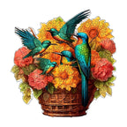Hummingbird Bouquet Wooden Puzzle