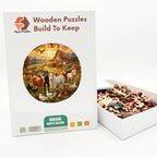 Sunset Farmyard Wooden Puzzle – packaged wooden puzzle gift box