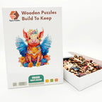 Winged Piglet Wooden Puzzle – packaged wooden puzzle gift box