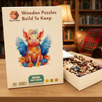 Winged Piglet Wooden Puzzle – packaged wooden puzzle gift box