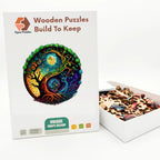 Tree of Life Yin Yang Wooden Puzzle – packaged wooden puzzle gift box