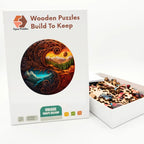 Mountain Yin Yang Wooden Puzzle – packaged wooden puzzle gift box