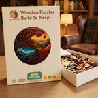 Mountain Yin Yang Wooden Puzzle – packaged wooden puzzle gift box