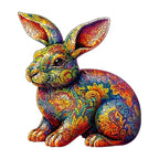 Rainbow Rabbit Wooden Puzzle