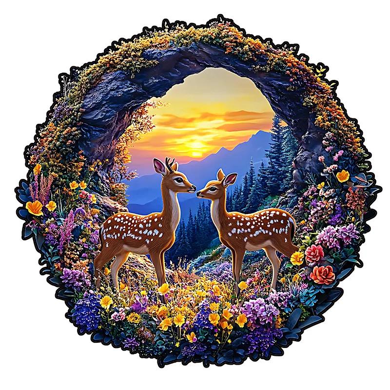 Fawn Meadow Wooden Puzzle