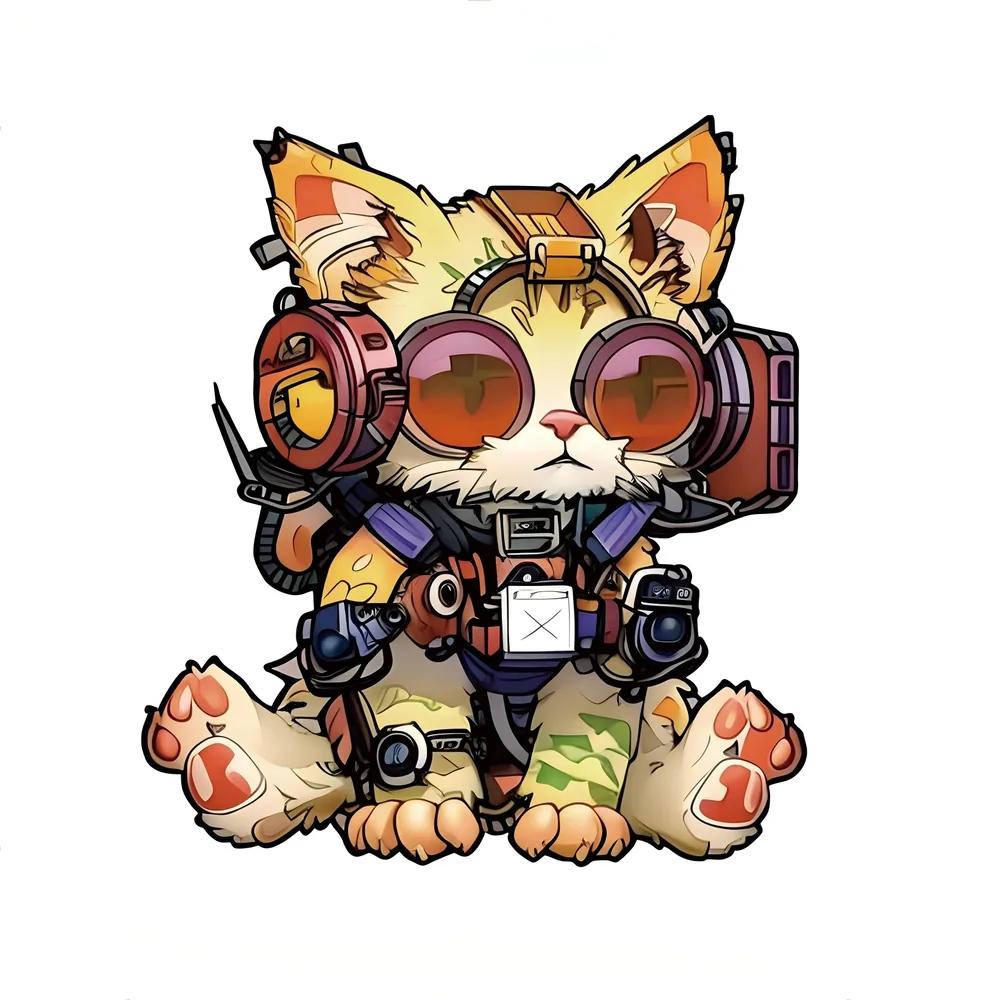 Cyber Cat Wooden Puzzle