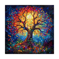 Tree Of Life Glow round wooden puzzle