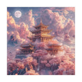 Cloud Pagoda Dusk round wooden puzzle