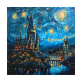 Starry Wizard Castle round wooden puzzle