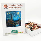 Starry Wizard Castle Wooden Puzzle – packaged wooden puzzle gift box