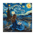 Starry Night Reader round wooden puzzle