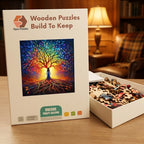 Tree Of Life Glow Wooden Puzzle – packaged wooden puzzle gift box