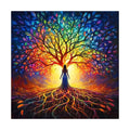 Tree Of Life Glow round wooden puzzle