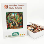 Kittens In The Greenhouse Wooden Puzzle – packaged wooden puzzle gift box