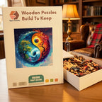 Yin Yang Seasons Wooden Puzzle – packaged wooden puzzle gift box