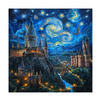 Wizard Castle Night round wooden puzzle