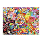 Candy Shop Spread round wooden puzzle