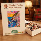 Cinque Terre Sunset Wooden Puzzle – packaged wooden puzzle gift box