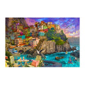 Amalfi Cliff Cafe round wooden puzzle