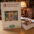 Vintage Garage Finds Wooden Puzzle – packaged wooden puzzle gift box