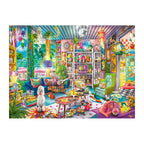 Maximalist Doll Room round wooden puzzle