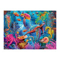 Coral Reef Sea Turtles round wooden puzzle
