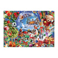 Christmas Snow Globe Wonder round wooden puzzle