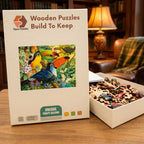 Toucans In Passion Vine Wooden Puzzle – packaged wooden puzzle gift box