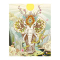 Mystic Elephant Sun round wooden puzzle