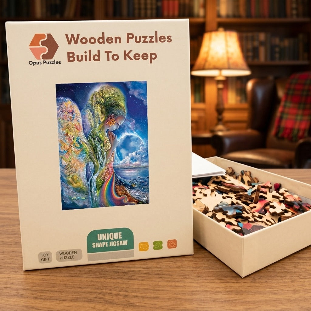 Goddess Of Earth Wooden Puzzle – packaged wooden puzzle gift box