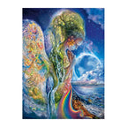 Goddess Of Earth round wooden puzzle