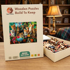 Greenhouse Kittens Wooden Puzzle – packaged wooden puzzle gift box