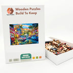 Hollywood Diner Sunset Wooden Puzzle – packaged wooden puzzle gift box