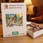 Yard Sale Saturday Wooden Puzzle – packaged wooden puzzle gift box