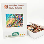 Beach Treasure Bottle Wooden Puzzle – packaged wooden puzzle gift box