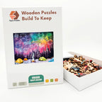 Zodiac Camp Night Wooden Puzzle – packaged wooden puzzle gift box