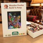 Pop Color Kitten Wooden Puzzle – packaged wooden puzzle gift box
