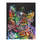 Pop Color Kitten round wooden puzzle