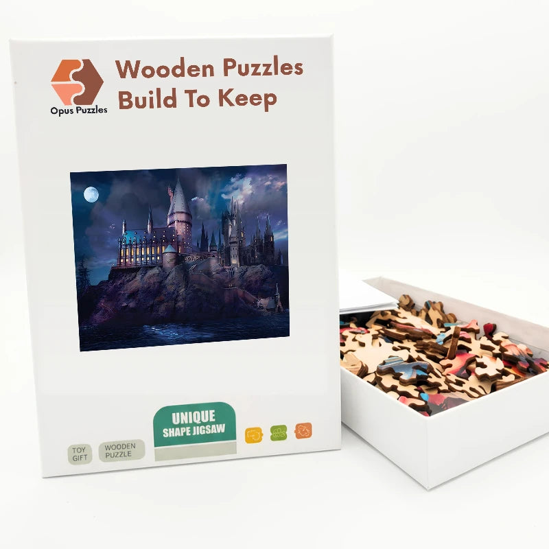 Wizard Castle Night Wooden Puzzle – packaged wooden puzzle gift box