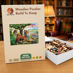 Tiger Family Oasis Wooden Puzzle – packaged wooden puzzle gift box