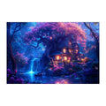 Fairy Treehouse Glow round wooden puzzle